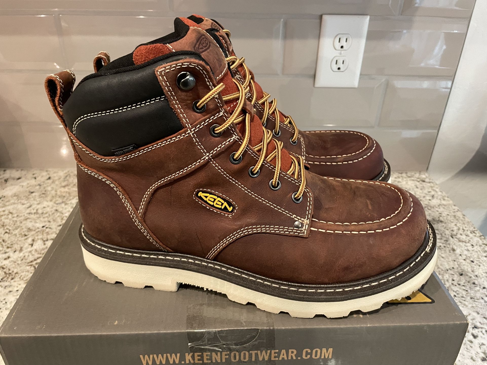 KEEN Utility Men's Cincinnati 6" Leather Soft Toe Work Boots Size 13 Pre-Owned