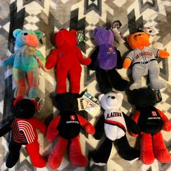 Beanie Babies Bamm Beanos Treasures A Rod Sosa Vince Carter Blazers Giants Pippen Bonzie Collecitble