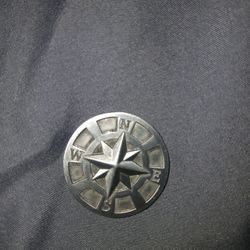 Compass Norticle Coin Metal Doable Sided