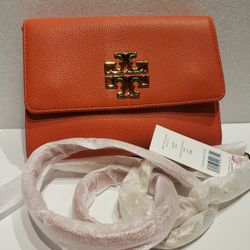Tory Burch Britten Wallet On Chain / Crossbody Purse
