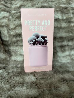 Pink Makeup Brushes Set