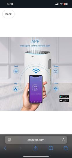 DELLA 14,000 BTU Portable Air Conditioner Heater Dehumidifier w/ Remote Control & LCD Display