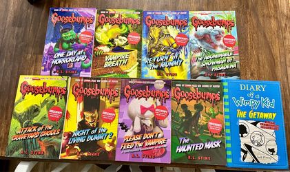 Goosebumps books and Diary of a Wimpy Kid book