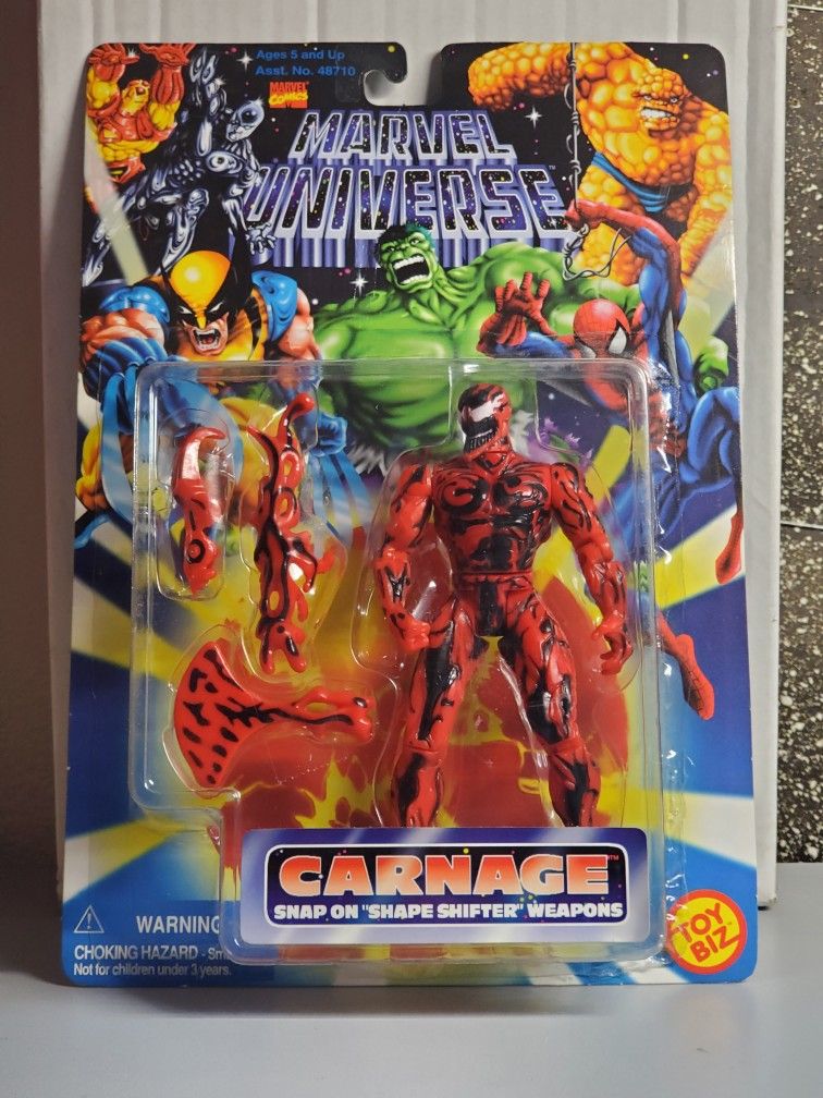 Toy Biz Marvel Universe Spider-Man and Carnage Action Figures