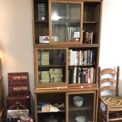 Circa 1890 Oak Stacking Bookcase.