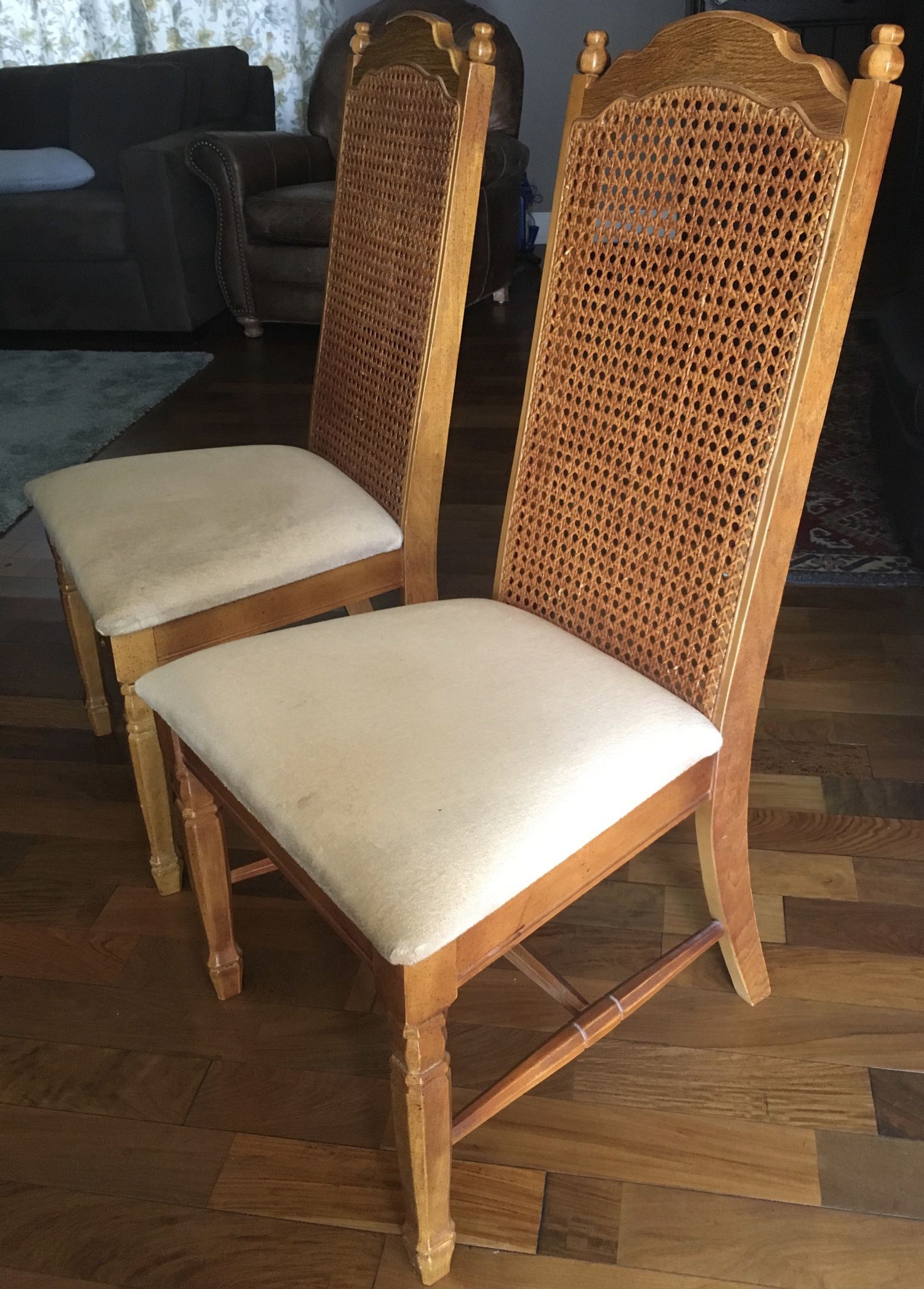 High Back Wood Vintage Chair - Made In USA