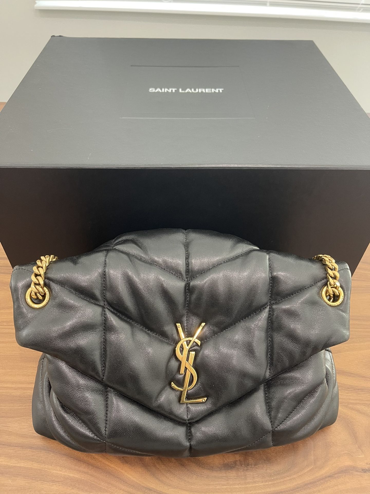 Like New Saint Lauren Puffer Medium Napa Leather