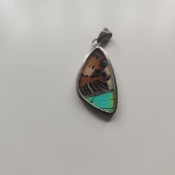 Silver butterfly pendant