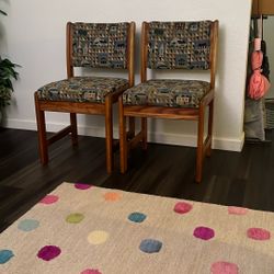  Set of 2 Wooden Chairs – Must Sell This Week! Best Offer