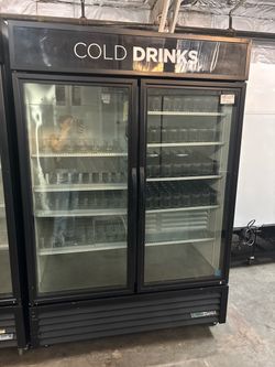 Two glass doors refrigerator