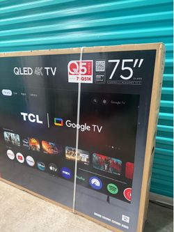 TCL 75” QLED SMART GOOGLE TV BRAND NEW SEALED IN BOX!