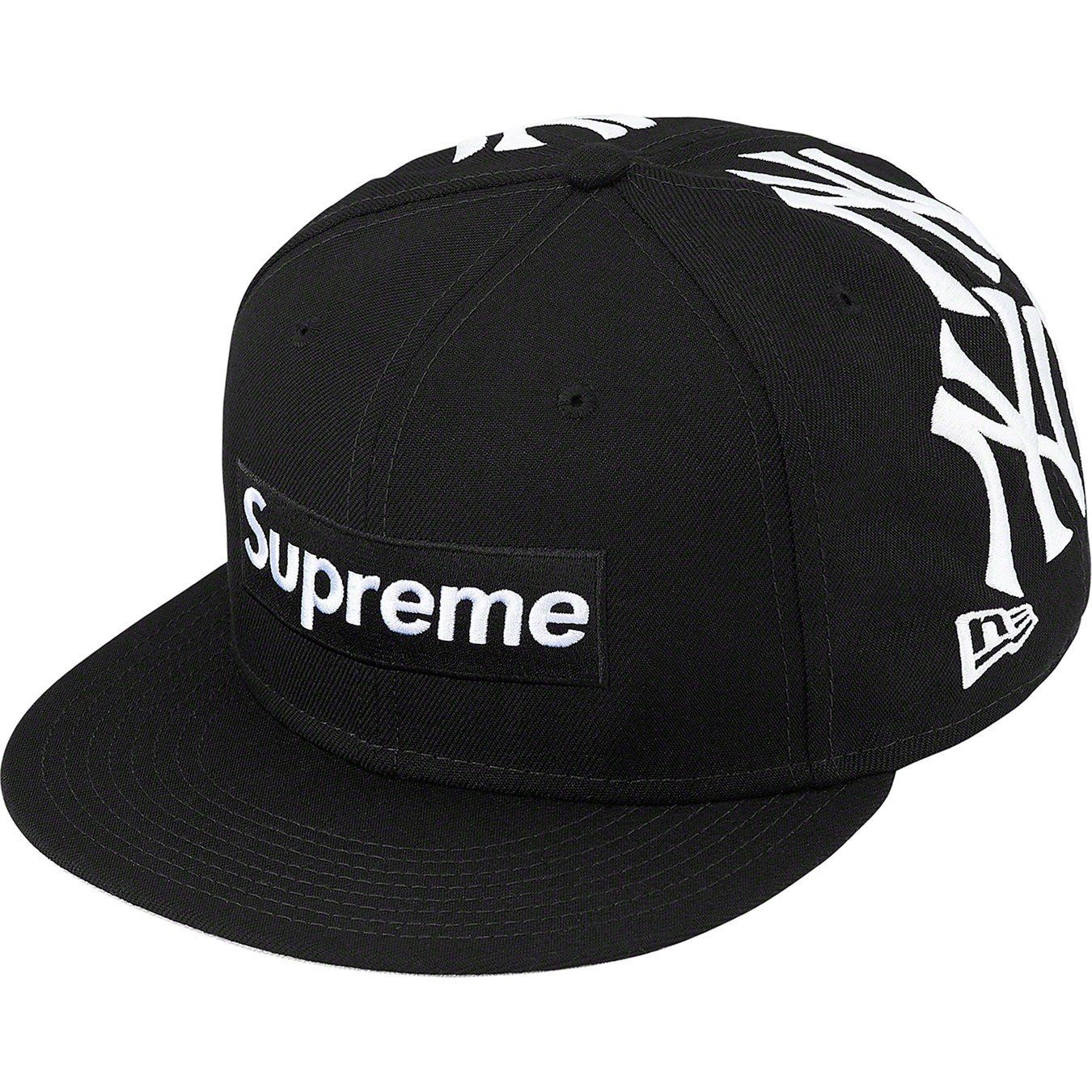 Supreme New York Yankees New Era Box Logo Fitted Hat Black 7 5/8