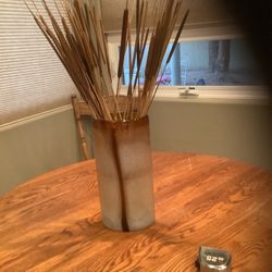 Vase With Cat Tails