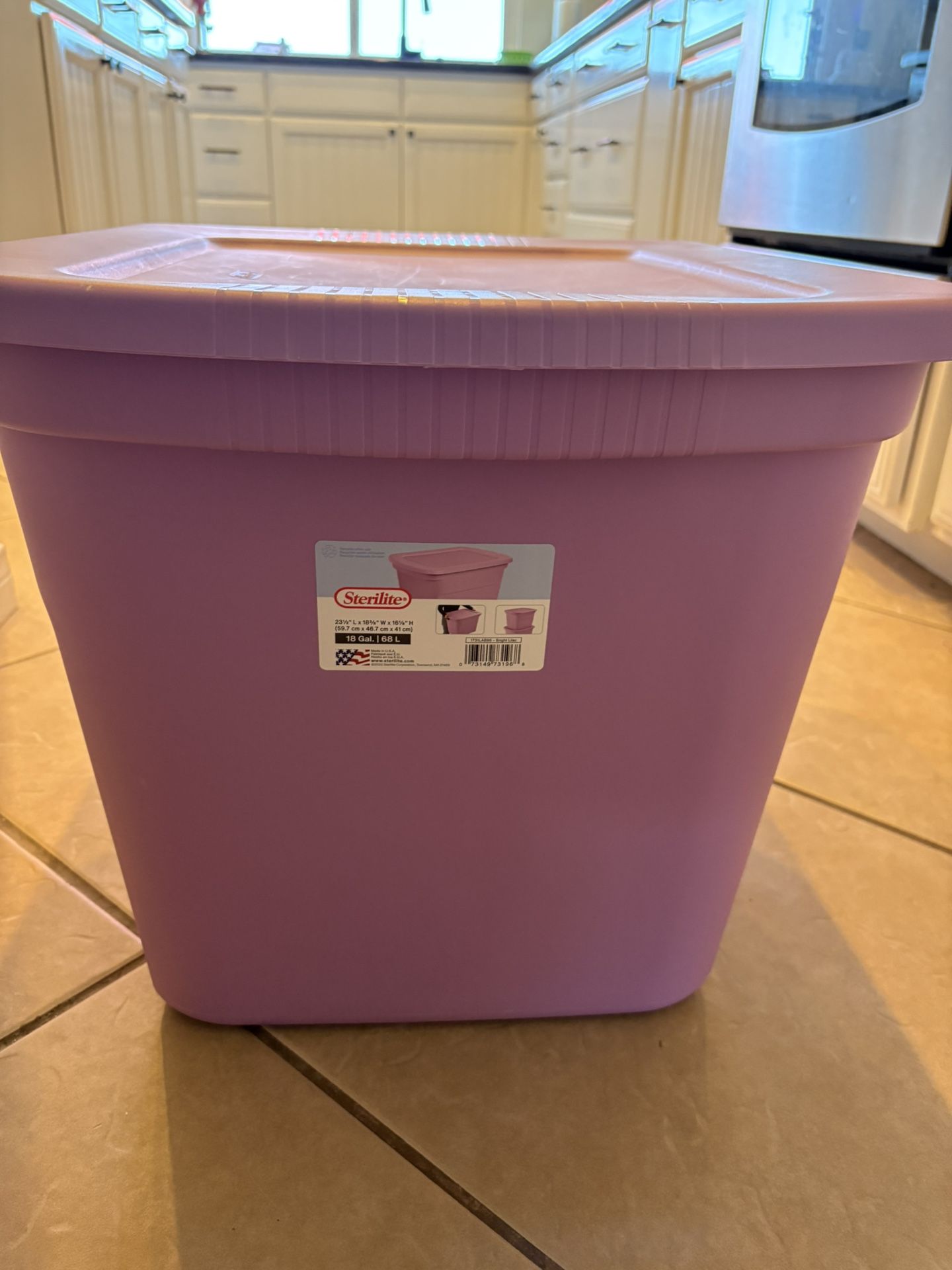 Storage bin with lid