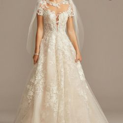 Ivory Lace Wedding Dress Size 12 Brand New 