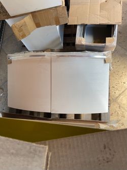 Bathroom cabinet floating white