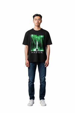 Old Navy Black The Matrix T-Shirt Size Small