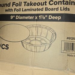 Round Foil Container 9" . 