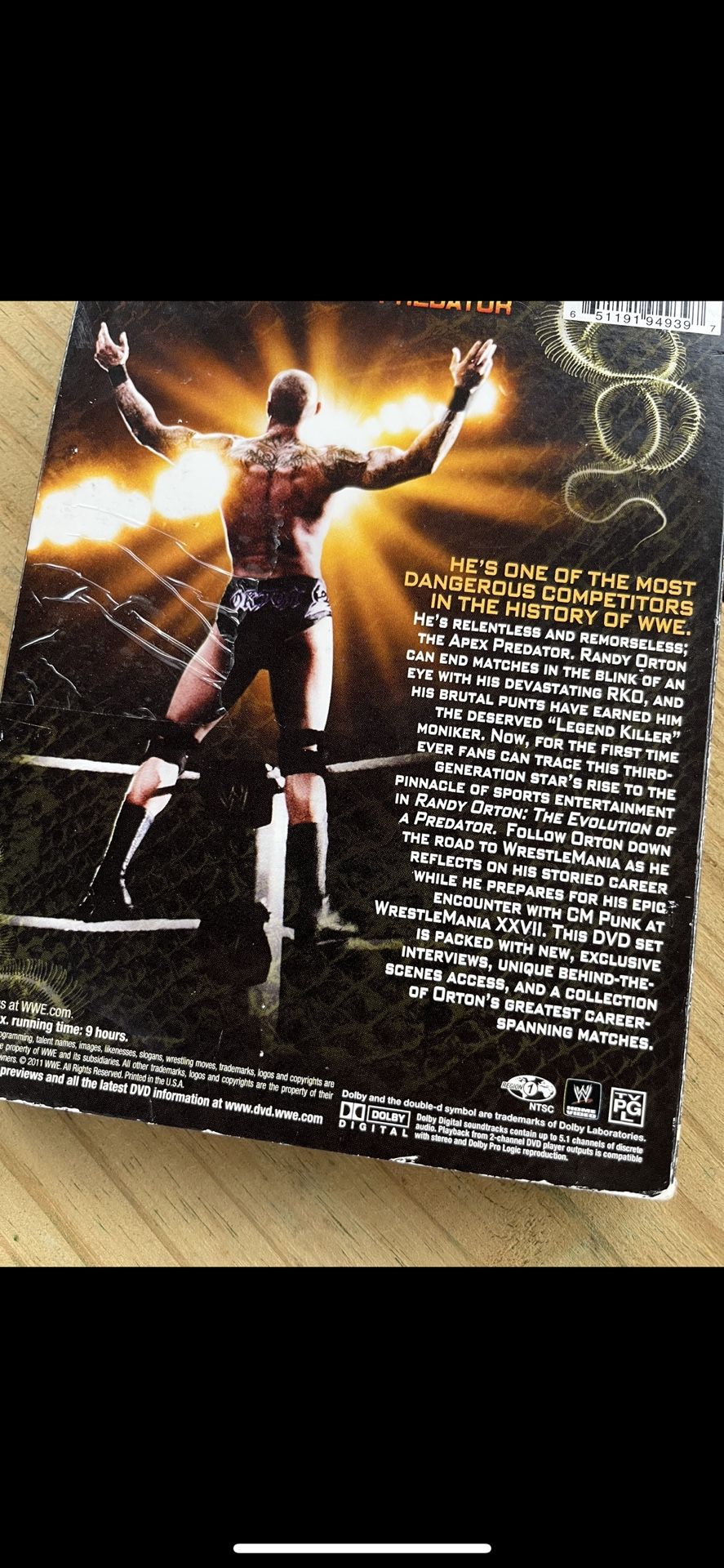 WWE randy orton evolution of a predator dvd set / aggression