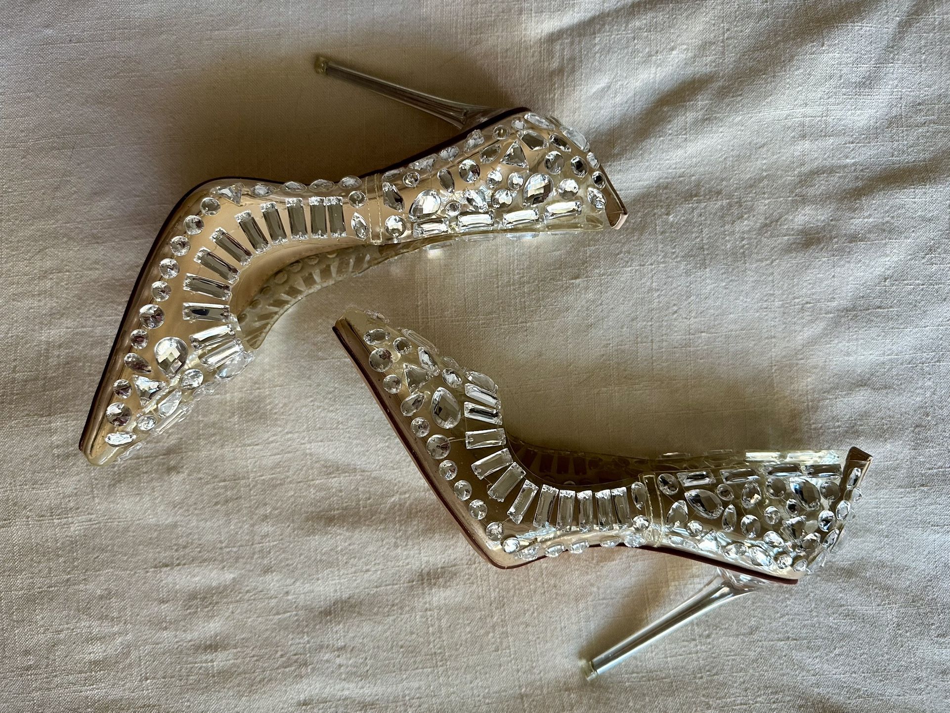 Rhinestone Azalea Wang Pumps