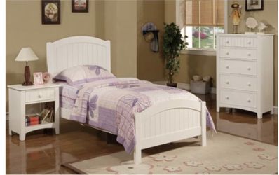 Twin size bed frame and mattress orthopedic