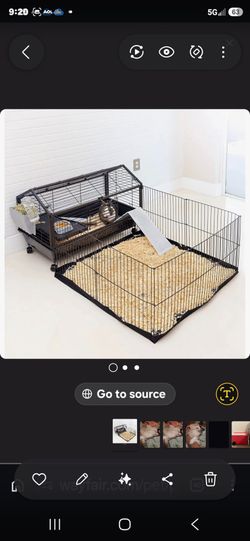 Guinea pig/ rabbit cage with pen