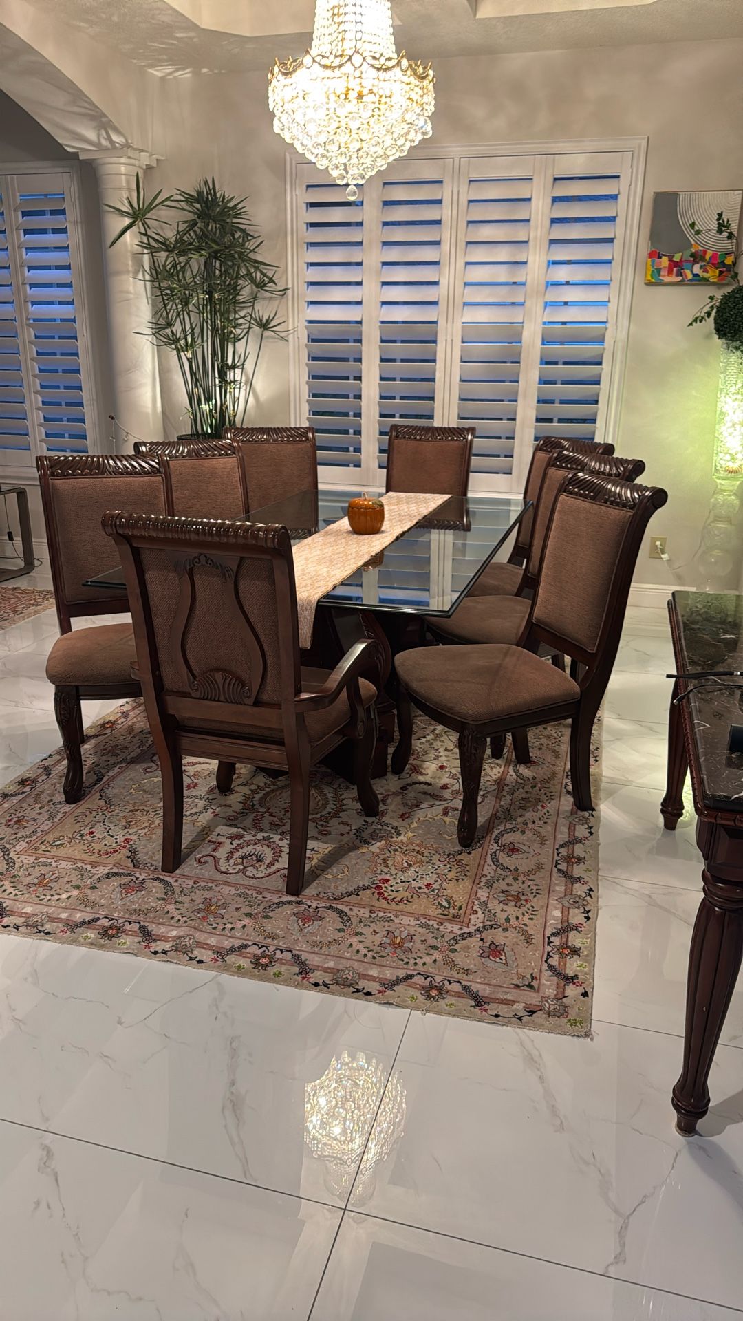 Formal Dining Chairs – 6 Side Chairs + 2 Arm Chairs (Set of 8