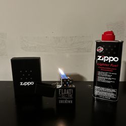 Zippo Lighter With Fluid Included 