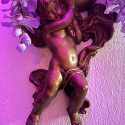 Vintage Cherub Angel Planter 