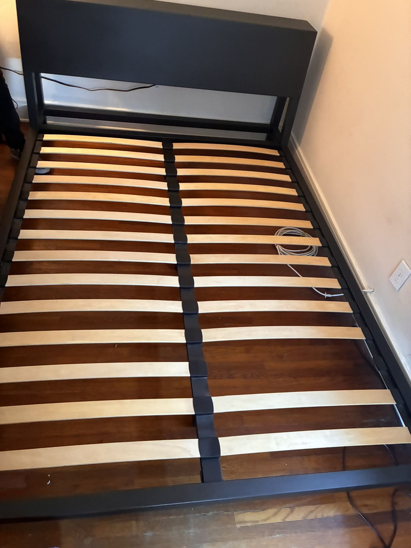 Alpine Gunmetal Queen Bed Frame – CB2