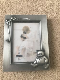 Burnes of Boston Teddy Bear Silver Picture Photo Album