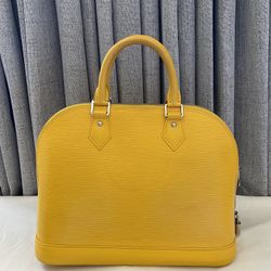 Authentic Preloved Louis Vuitton Citron Epi Alma PM Work Bag