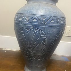 Terracotta floor vase 
