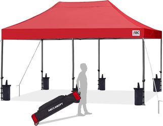 1647c  Patio Pop Up Canopy Tent 10x20 Commercial-Series(Red)