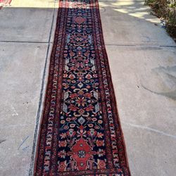 Persian Hand Made Vintage Saroukh Runner 