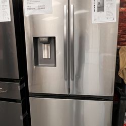 26 cu. ft. Mega Capacity Counter Depth 3-Door French Door Refrigerator with Four Types of Ice in Stainless Steel