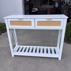 New 39.3”x11.8”x31.5 White Or Black Wooden Entryway Console Table Kitchen Console Cabinet 