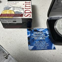 .999 silver 2003 Ohio bicentennial round