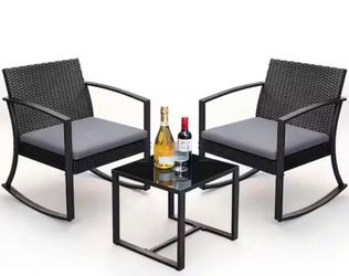 Three-Piece Patio Rocking Set
