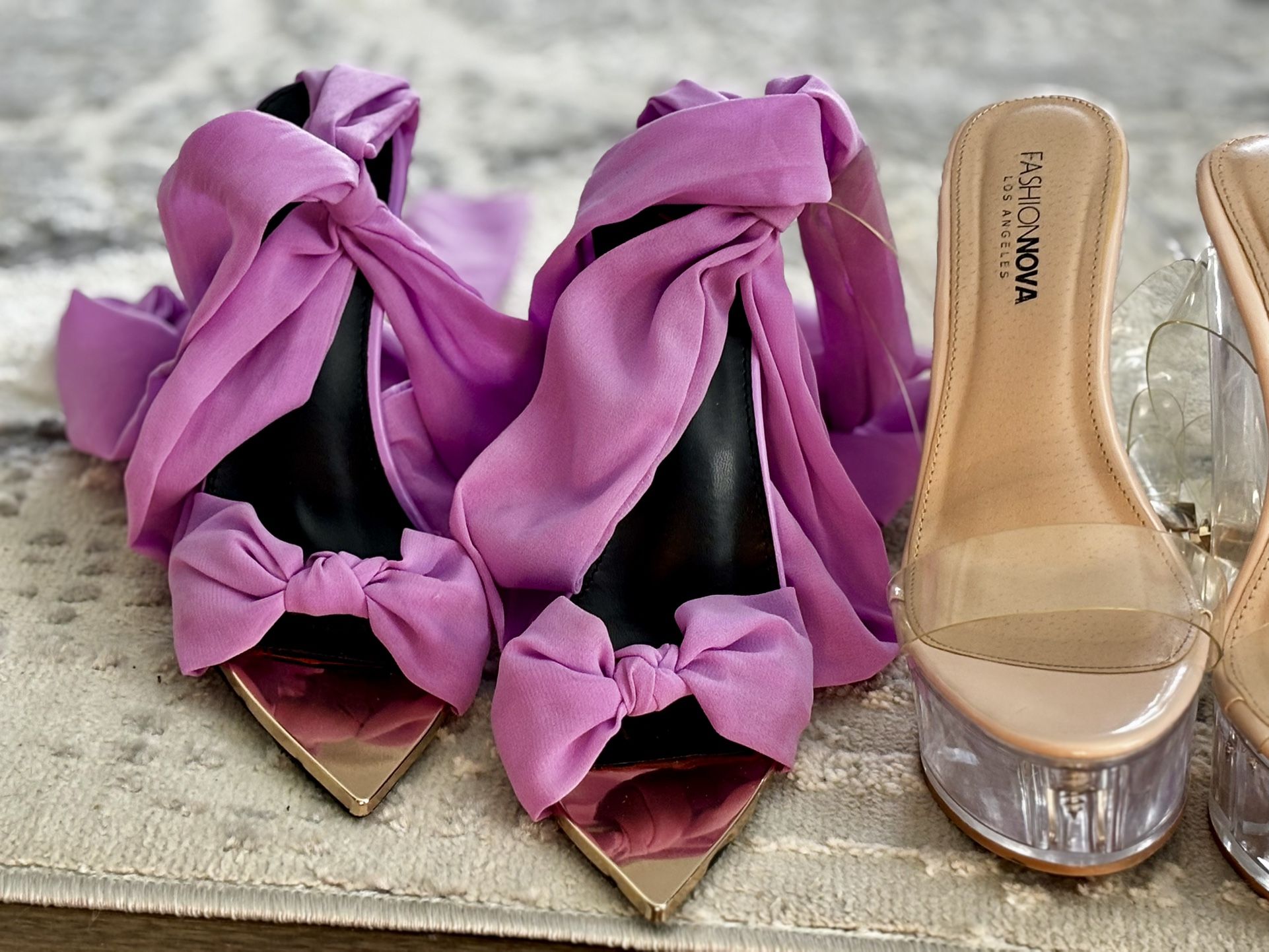 Fashion Nova Wrap Around Heels