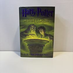 hardcover fantasy novel Harry Potter and the Half-Blood Prince by J.K. Rowling.