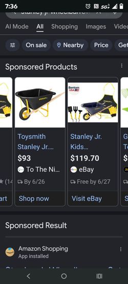 New Stanley Jr wheelbarrow Gardner Set