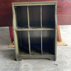VINTAGE Wooden Cubby Storage Unit. Bookshelf/Record Holder. 