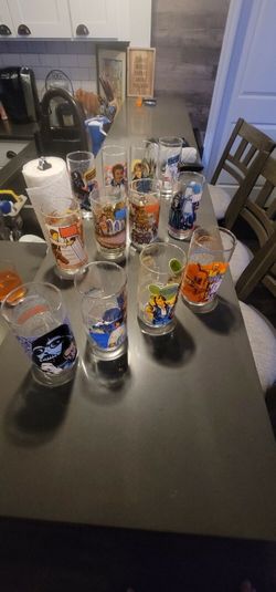 Vintage Star Wars Burger King Glasses Complete Set 12 MINT