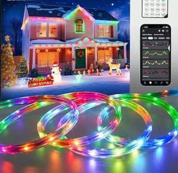33 ft GZBtech RGB+IC+CCT LED Strip Lights 33FT/10M, Outdoor Color Chasing Festival Light with Warm&Cold White, Dimmable IP65 Waterproof LED Christmas/
