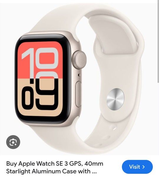 Apple Watch SE 3 (GPS) 40mm Starlight 

