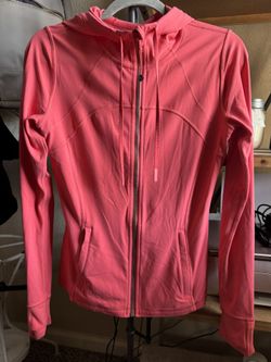 Lululemon Define Light Weight Jacket, Coral, Size 8