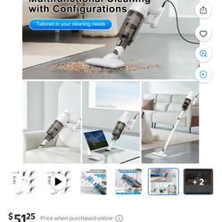 Corded vacuum cleaner