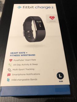 Fitbit Charge2 Black Activity Tracker , Size L