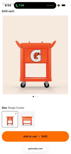 Gatorade Sideline Cooler Cart